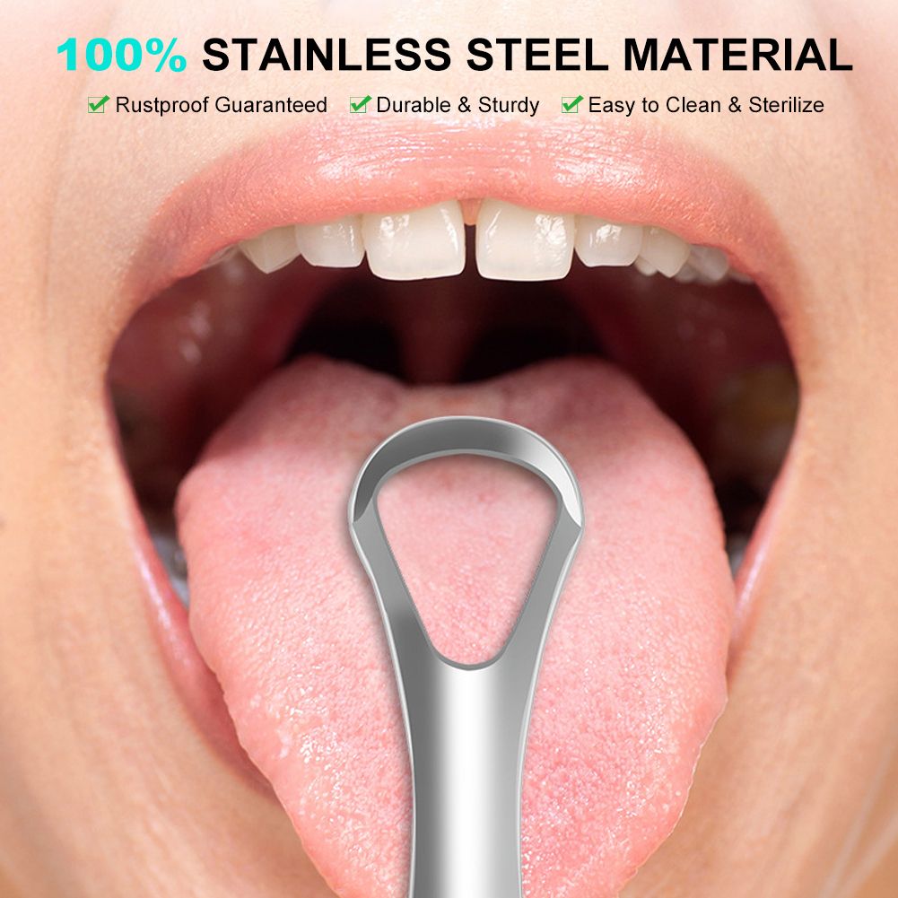 Oral Tongue Coating Cleaner Tongue Scraper 3Pcs Tongue