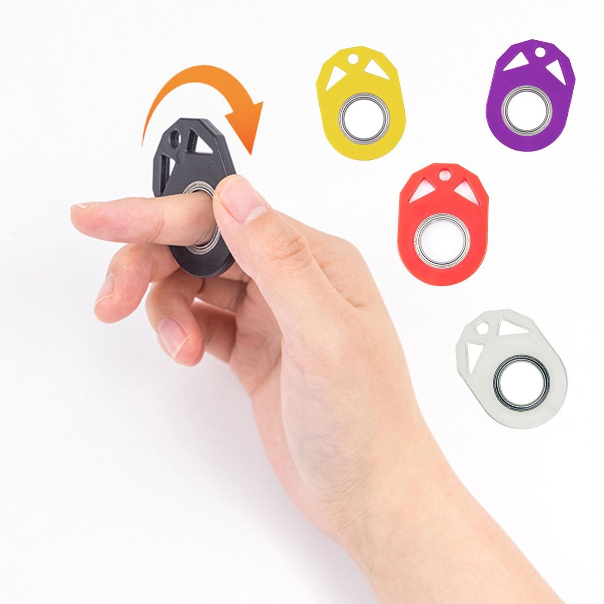 Hand Fidget Toy Stress Relief Hand Fidget Spinner Toy Black
