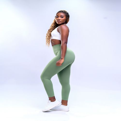 Aisha Contour Leggings - Green