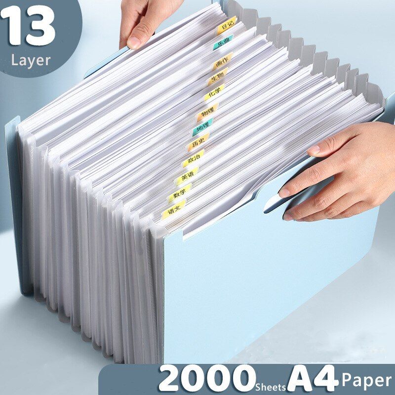 Large Capacity Expanding File Folder