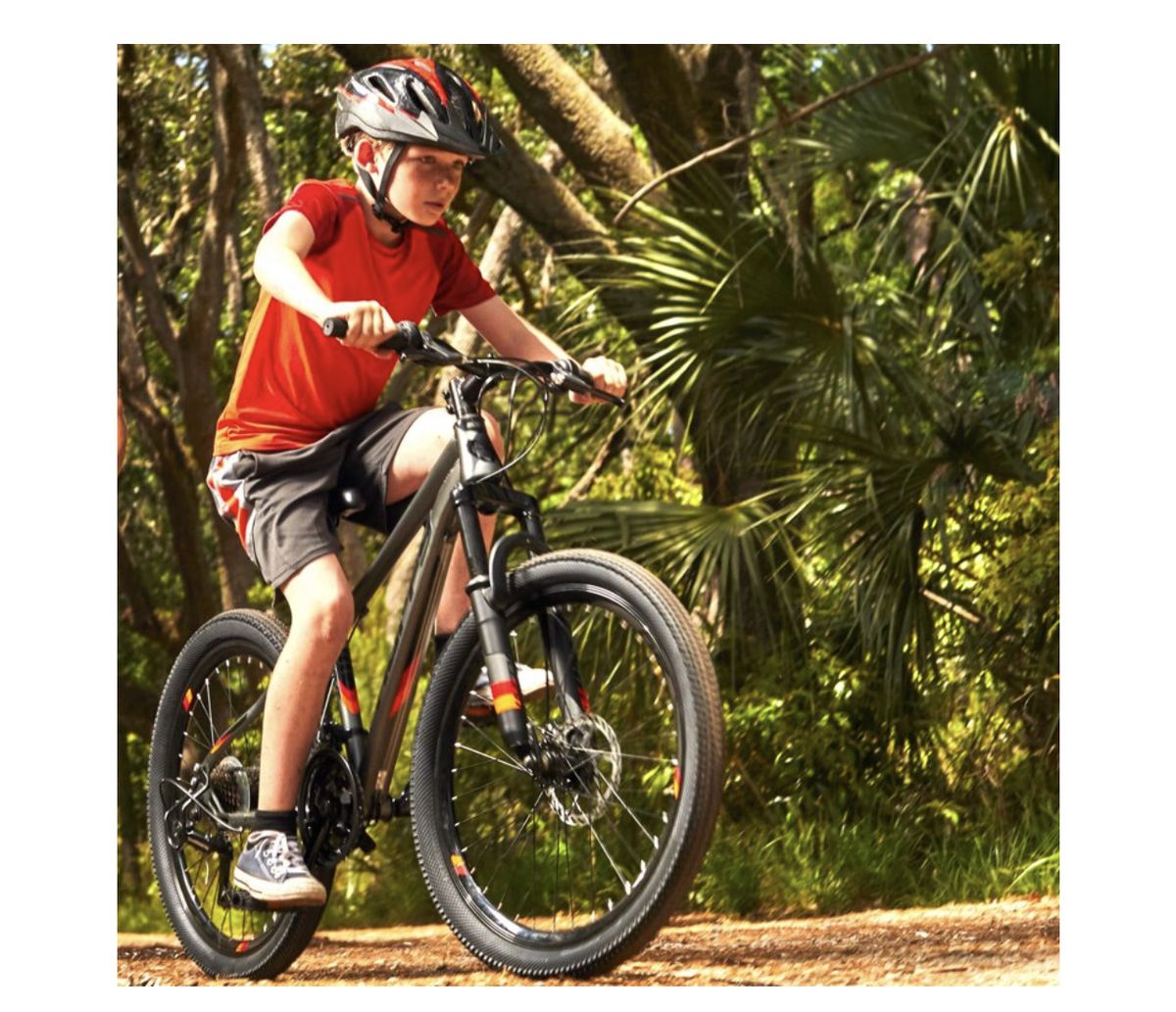 24" Scout Boys' Hardtail 21-Speed Mountain Bike With Disc Brakes
