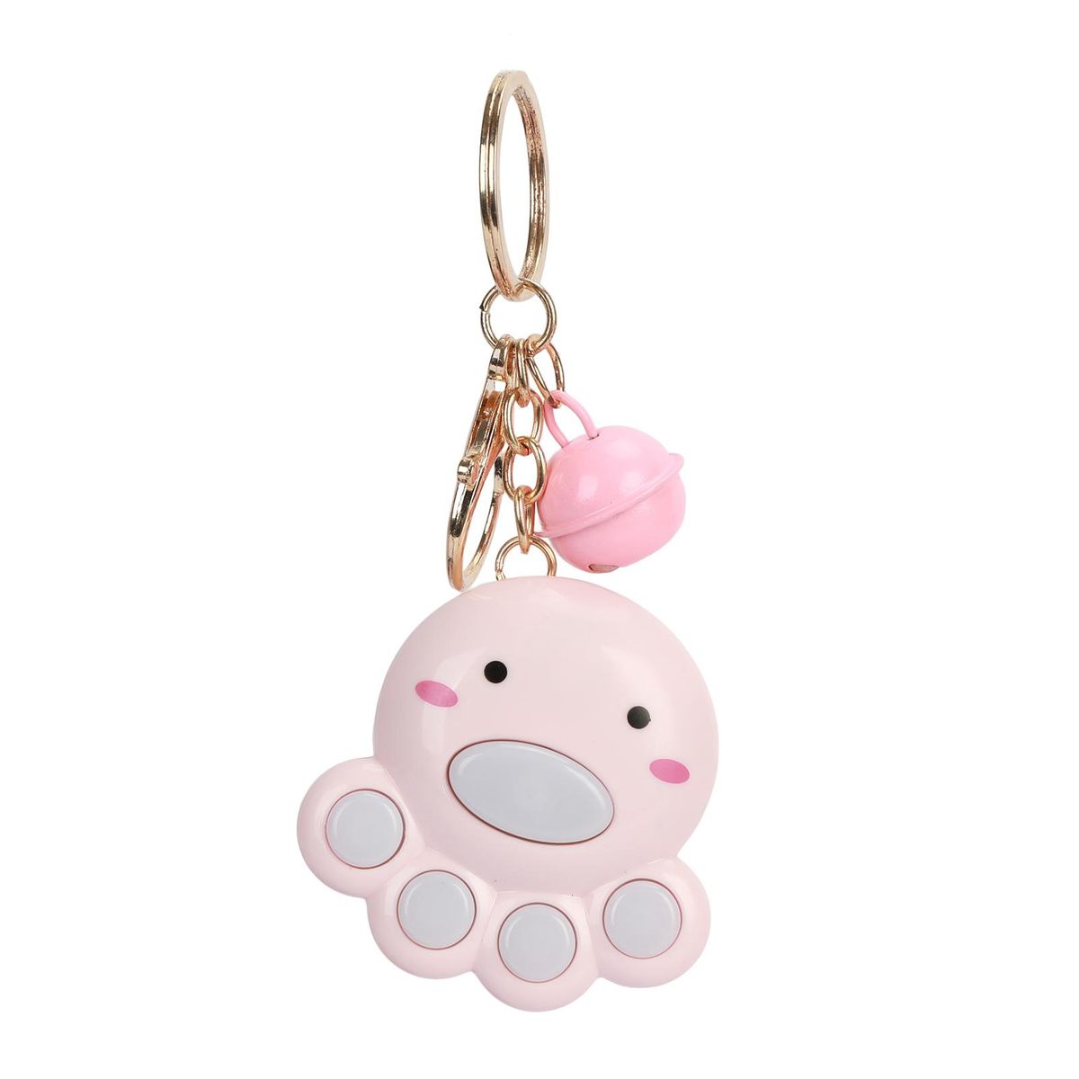 Cat Claw Keychain Bell Octopus Memory Game Machine Pink
