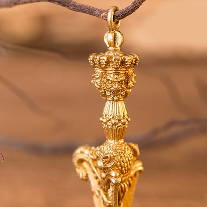 Tibetan Tantric Buddhist Supply Copper Vajra Pestle Necklace Findings