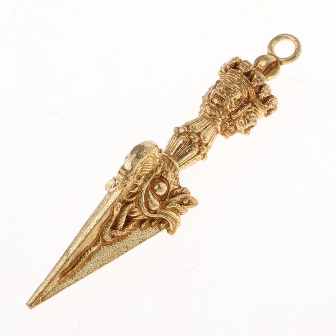 Tibetan Tantric Buddhist Supply Copper Vajra Pestle Necklace Findings
