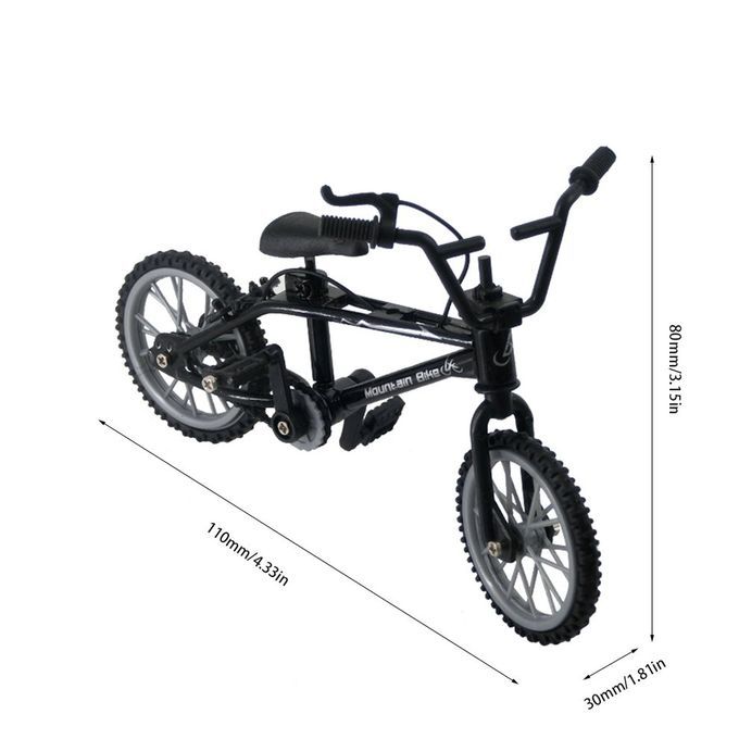 Alloy Finger BMX Fun Tional Kids Bi Y Le Modle Finger Bike Toys Gift-black
