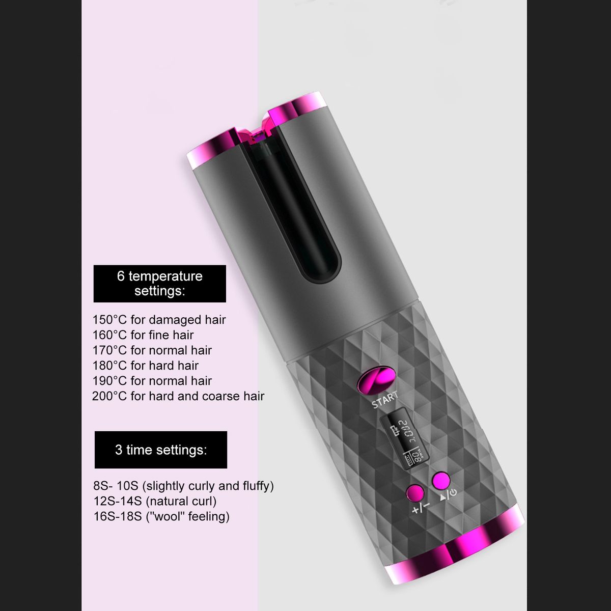 Electric Curling Iron Wireless Curling Iron Fully