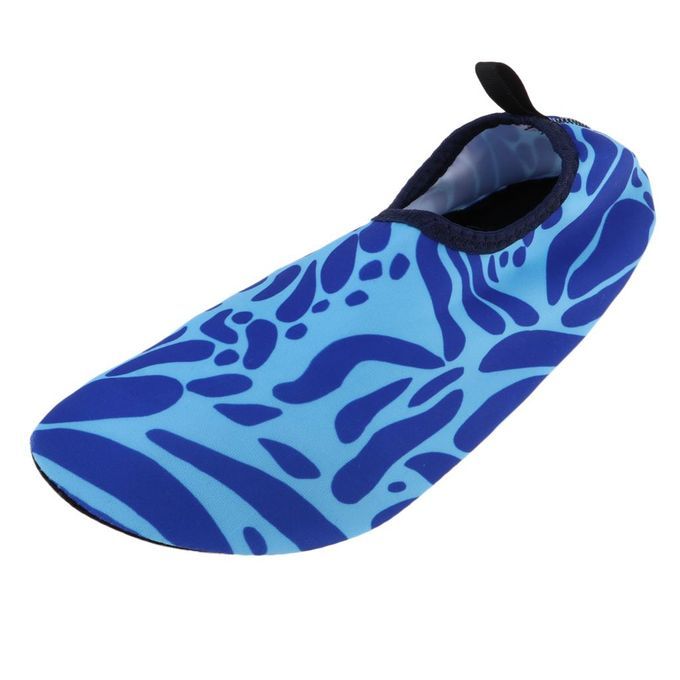 Sports Unisex Barefoot Water Skin Shoes  Socks Beach Blue XS 32-33