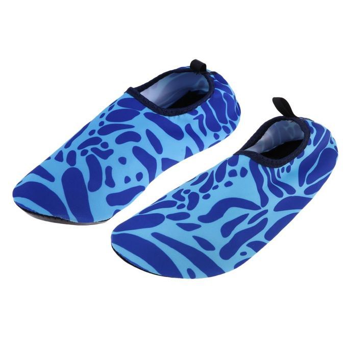 Sports Unisex Barefoot Water Skin Shoes  Socks Beach Blue XS 32-33