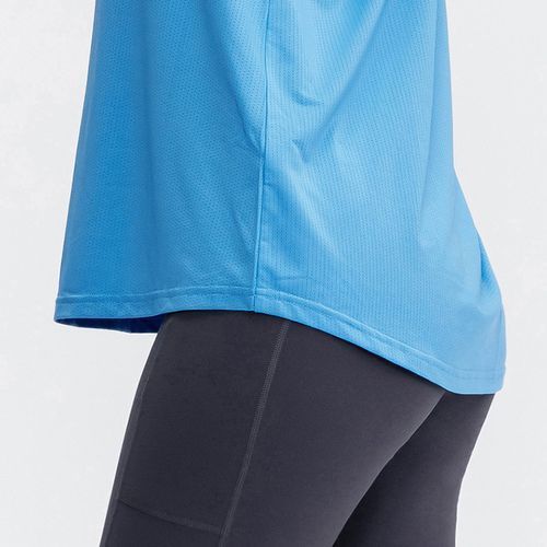 Women's Sports Blouse Breathable Fitness Vest Running Sleeveless Top（Blue）