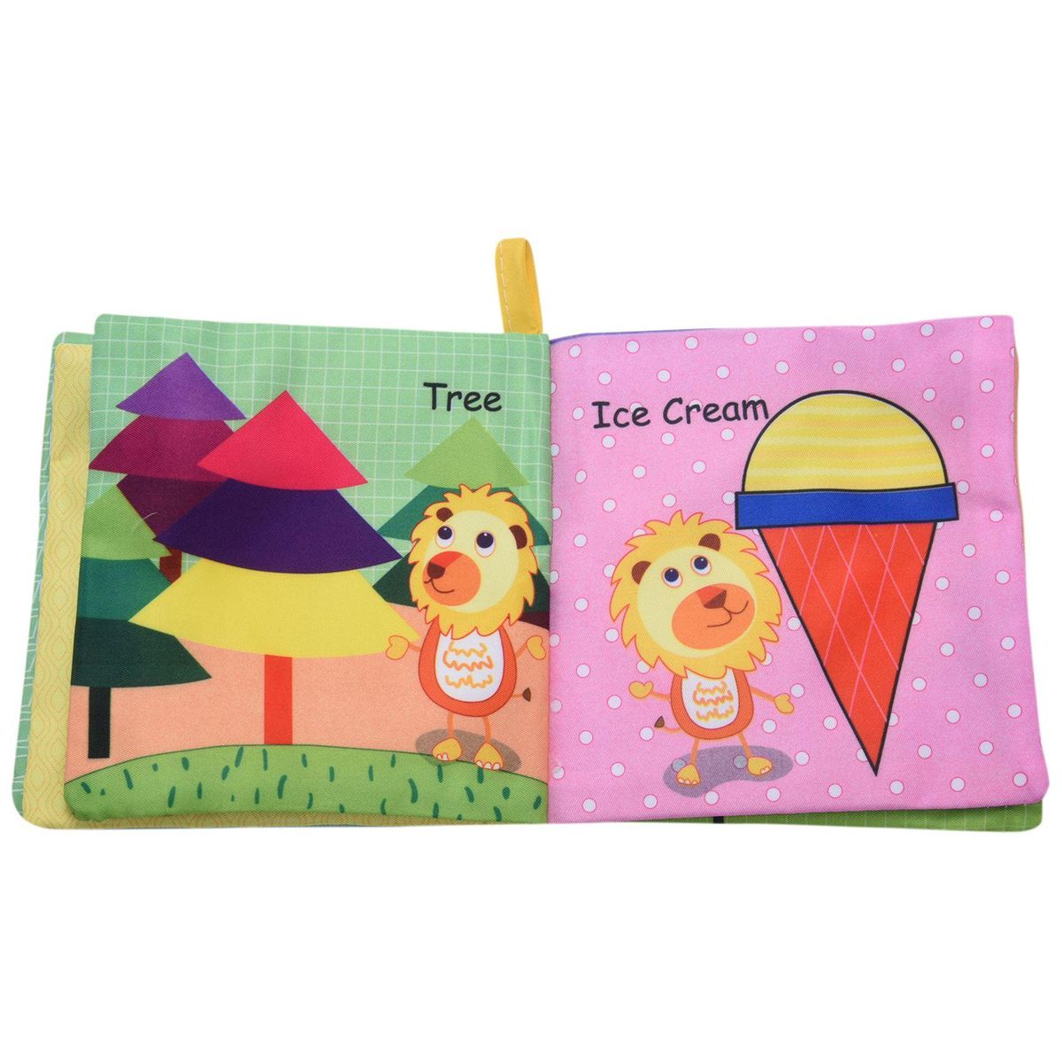 Cute Fruit Style Baby Toys Infant Kids Early Education soft Cloth Books Learning Education Unfolding Activity Books shape