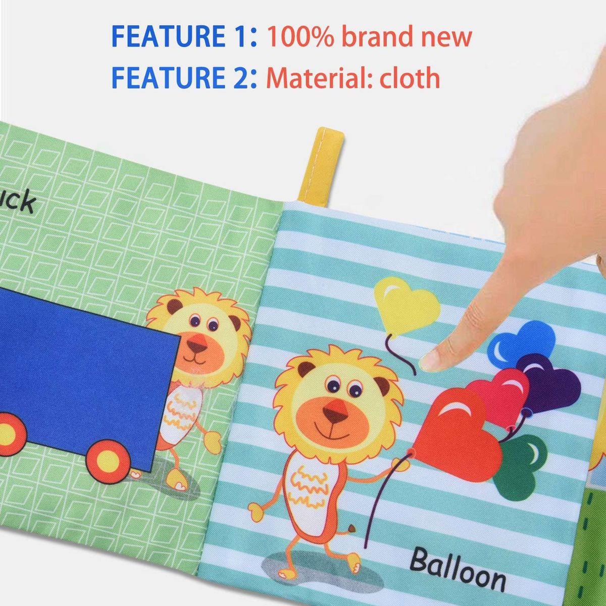 Cute Fruit Style Baby Toys Infant Kids Early Education soft Cloth Books Learning Education Unfolding Activity Books shape