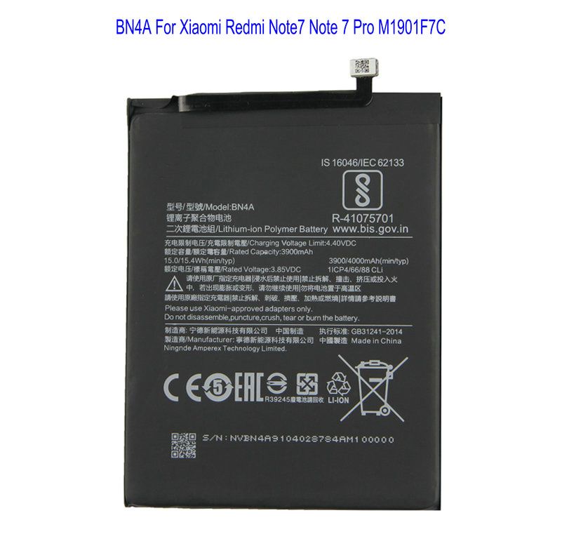 1x 4000mah Replacement For Xiaomi Redmi Note7 Note 7 Pro