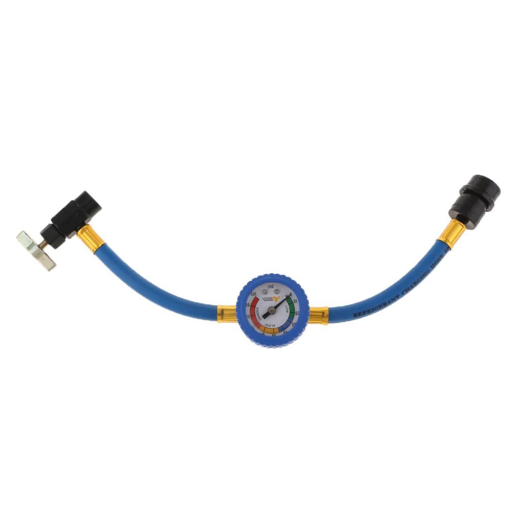 Car Conditioning R134A Recharge Measuring Hose Gauge