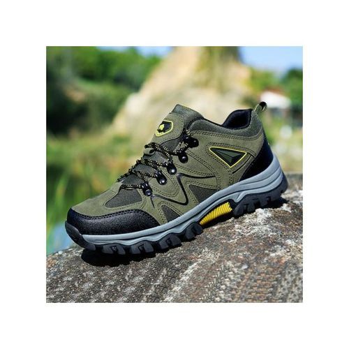 Big Size Mens Outdoor Hiking Climbing Shoes-Green
