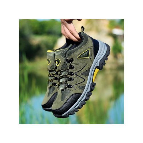 Big Size Mens Outdoor Hiking Climbing Shoes-Green