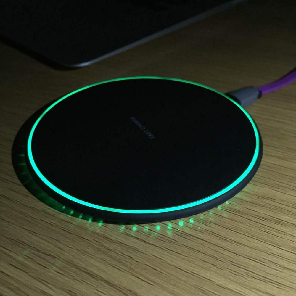 Fast 15w/18w Qi Wireless Charger For Iphone 8 X Xr Xs Max 8