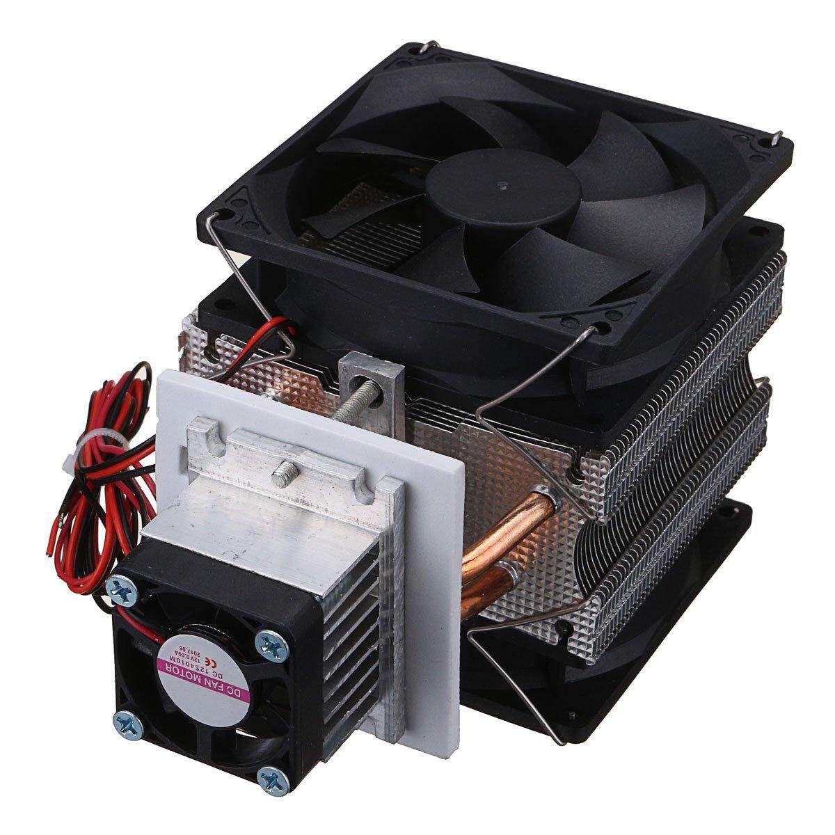 12V 72W Peltier Refrigeration Cooling System Kit Cooler Fan DIY
