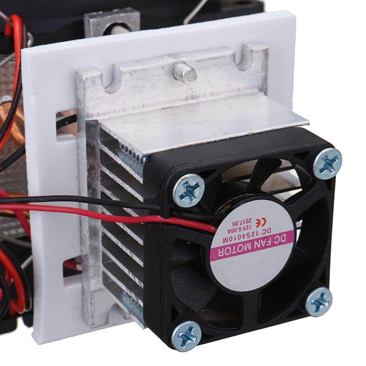 12V 72W Peltier Refrigeration Cooling System Kit Cooler Fan DIY