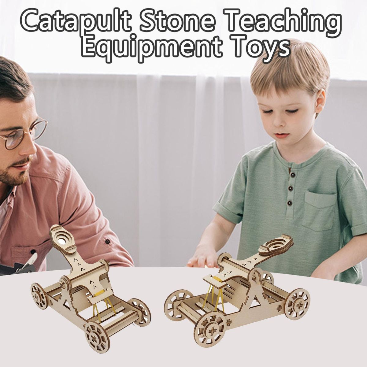 1 Set Physics Experiment Toys Catapult Stone Teaching Equipment Toys