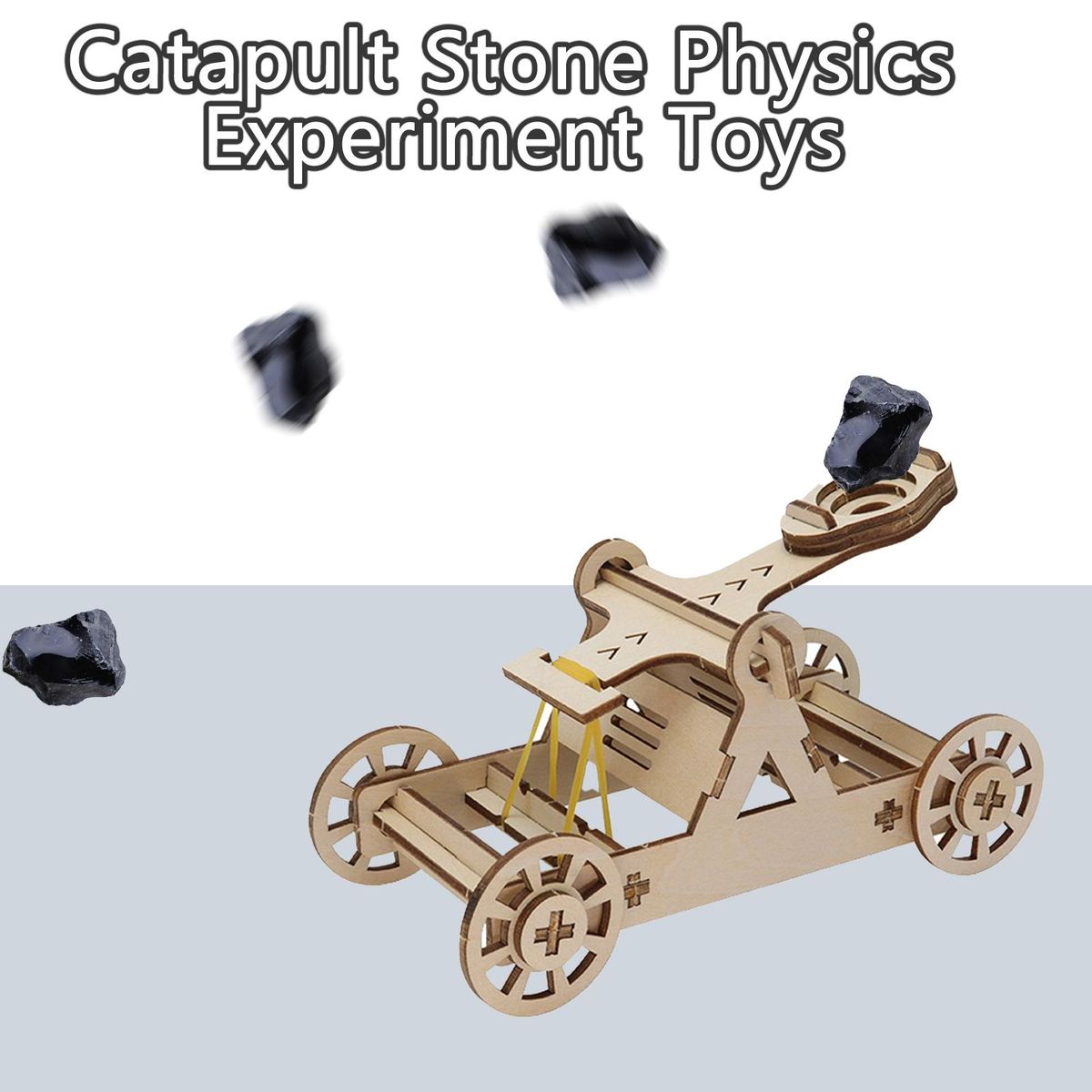 1 Set Physics Experiment Toys Catapult Stone Teaching Equipment Toys