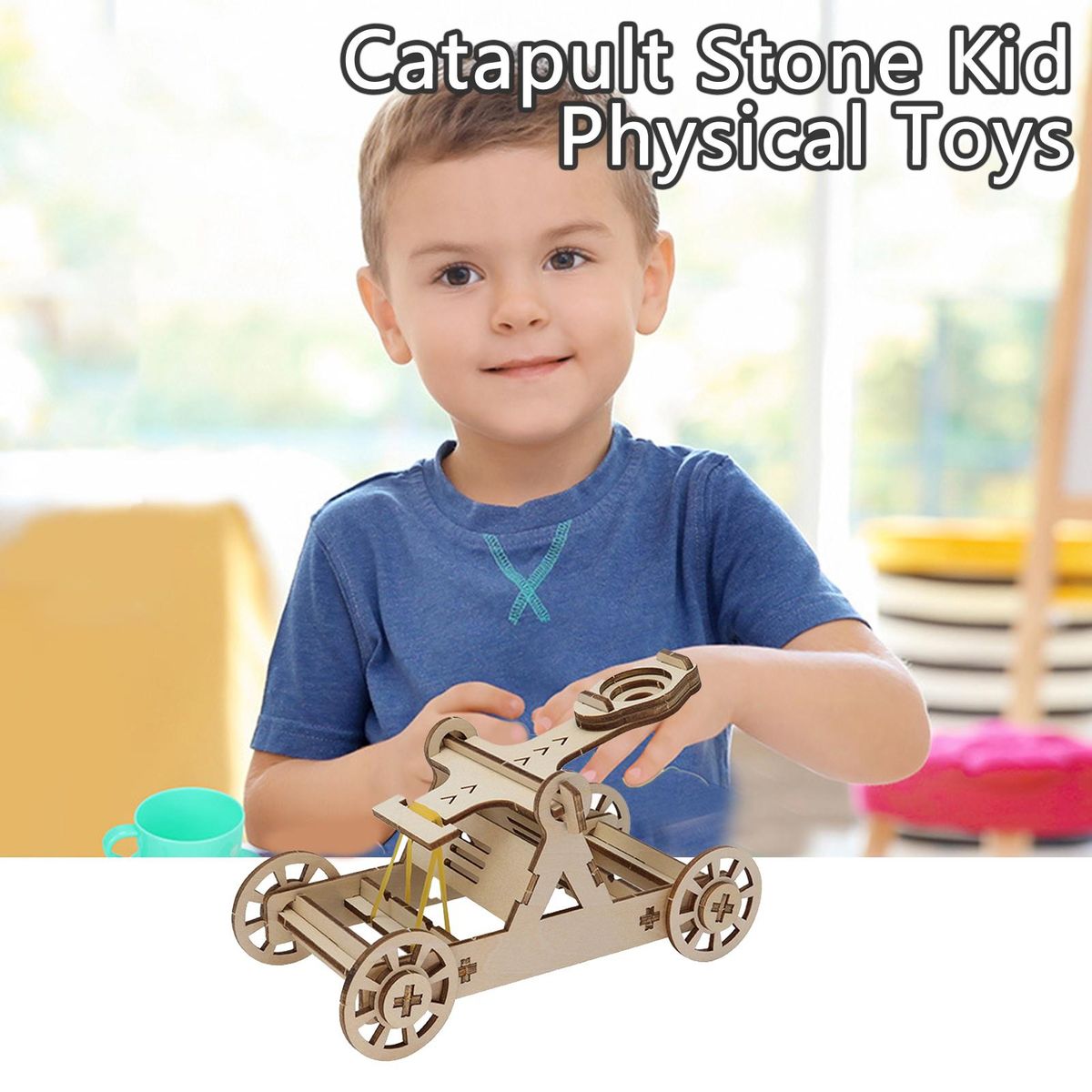 1 Set Physics Experiment Toys Catapult Stone Teaching Equipment Toys