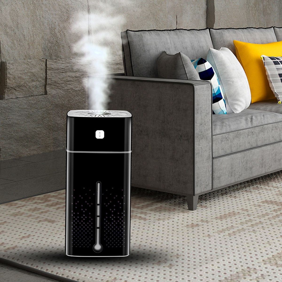 1000mL Mist Humidifier Diffuser With Colorful Light Quiet