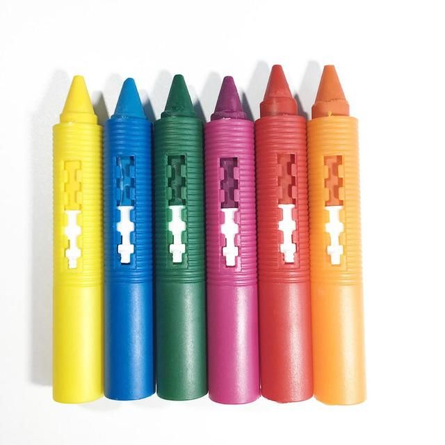 6pcs/set Baby Bathroom Crayons Washed Color Creative Pen