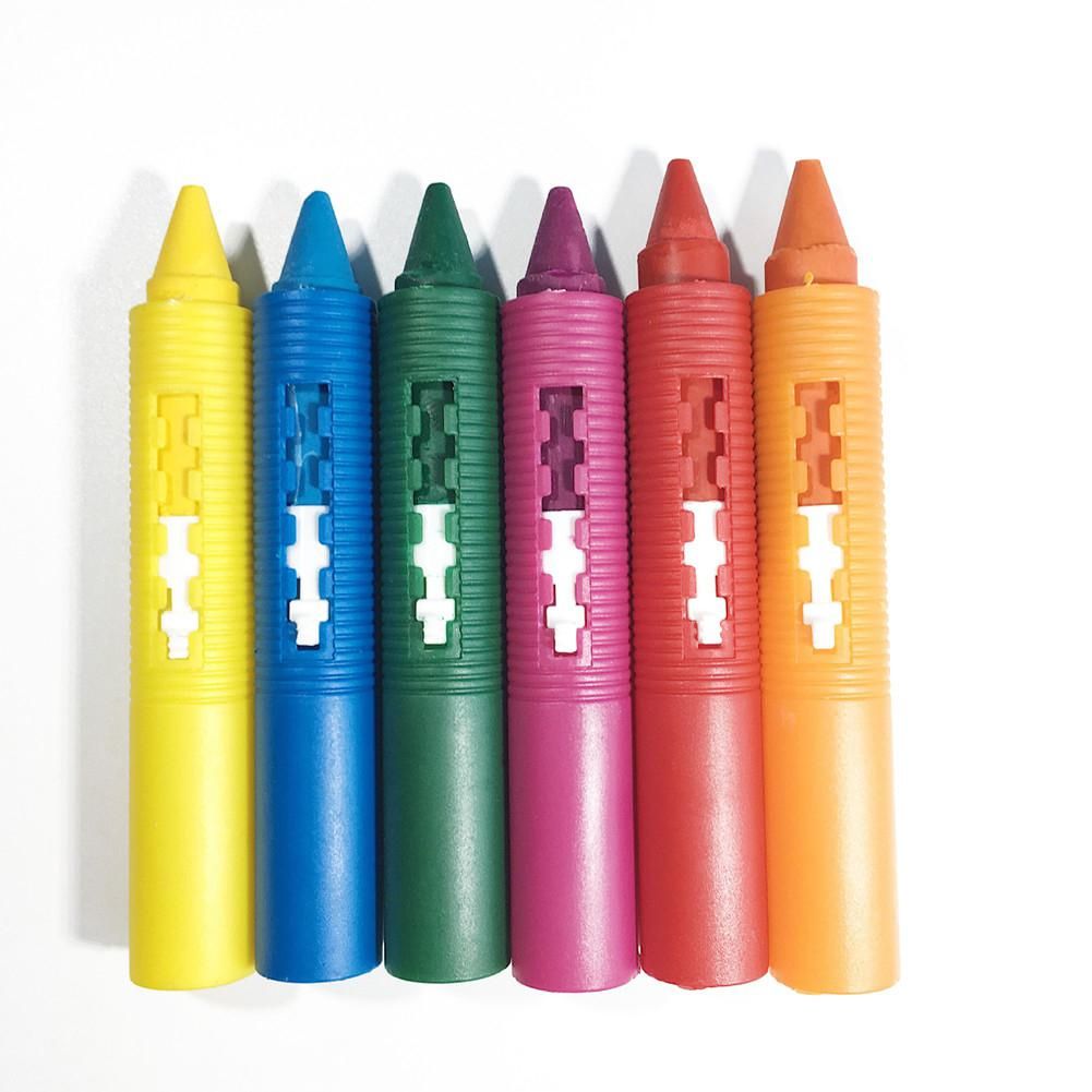6pcs/set Baby Bathroom Crayons Washed Color Creative Pen