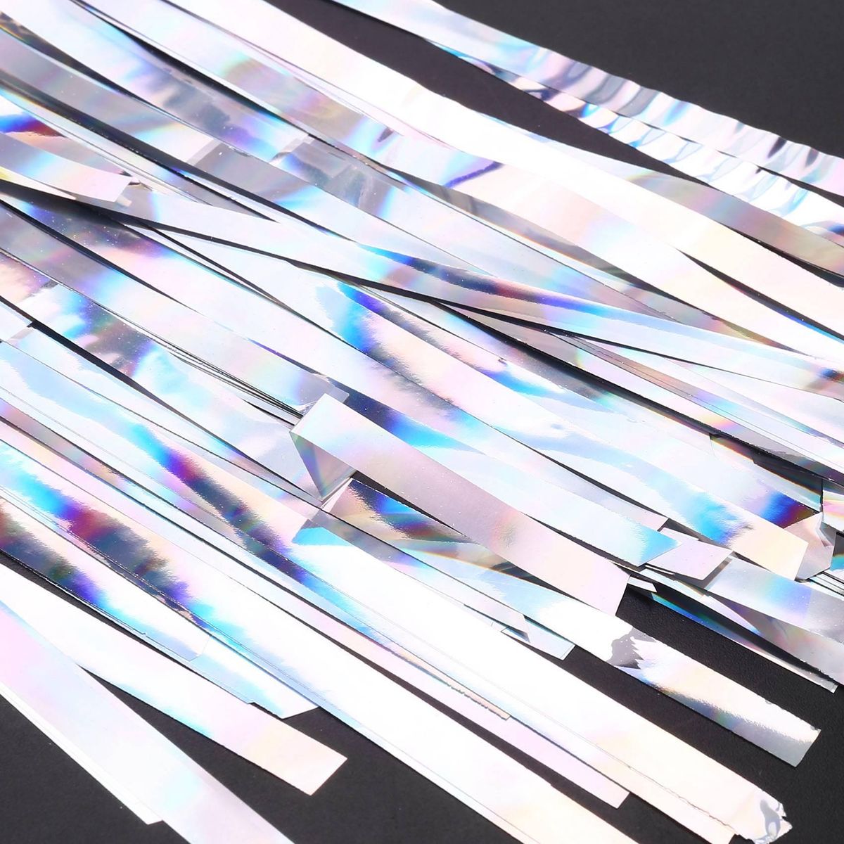 8 Pack Fringe Curtains Metallic Curtains for Birthday Weddin