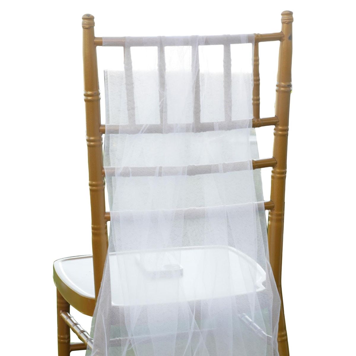 Flower Wedding Chair Decor Bouquet Flower Cover White