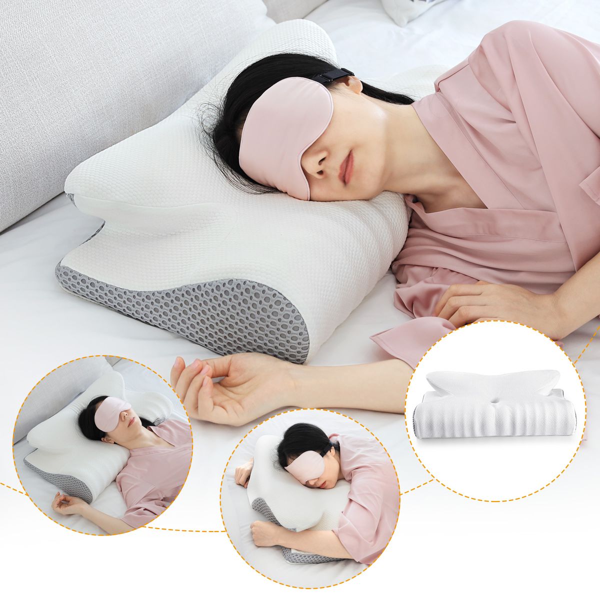 Memory Foam Cervical Pillow Ergonomic Orthopedic-Memory Foam Pillow