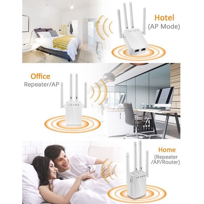 Dual Band 24  5GHz Wifi Repeater  Router Wireless Extender Signal