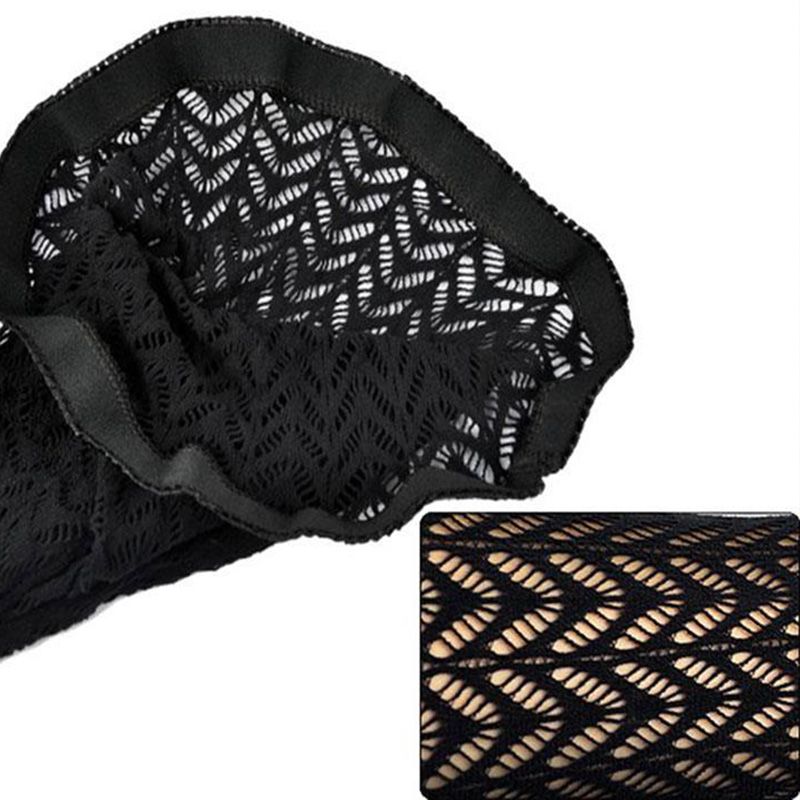 Sexy Lingerie Stockings Black Fishnet Jacquard Stocking Pantyhose Tights WK02