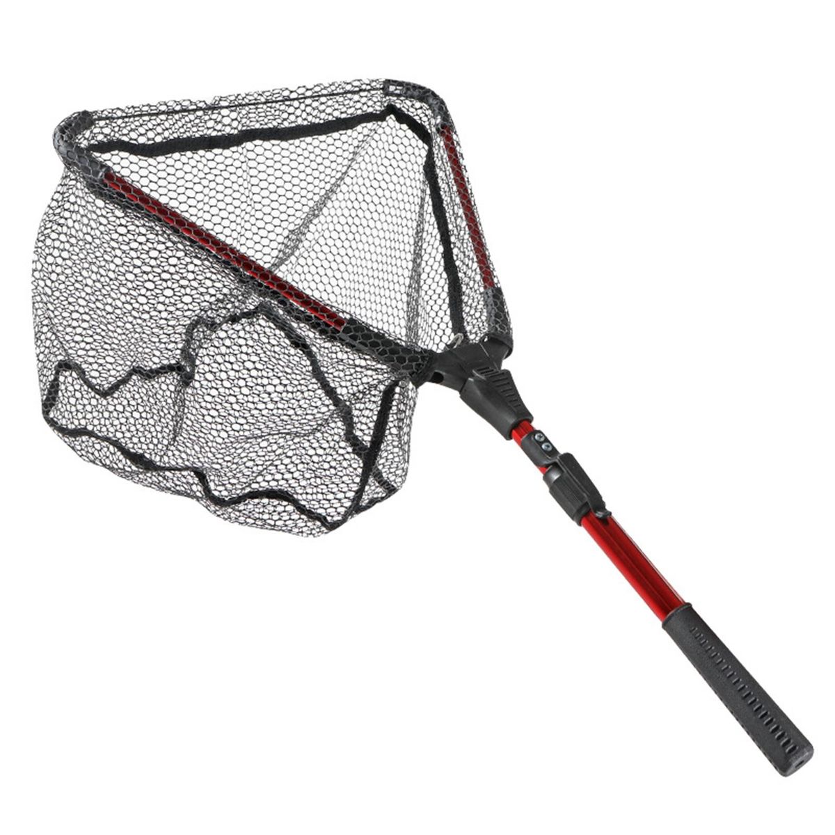 Fishing Net with Triangular Design Portable Foldable for Outdoor Red
