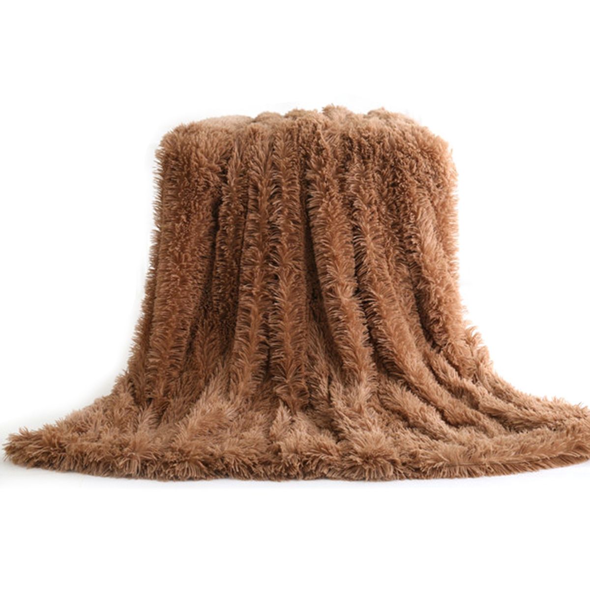 Long Fur Throw Blanket Super Soft Long Shaggy Faux Fur