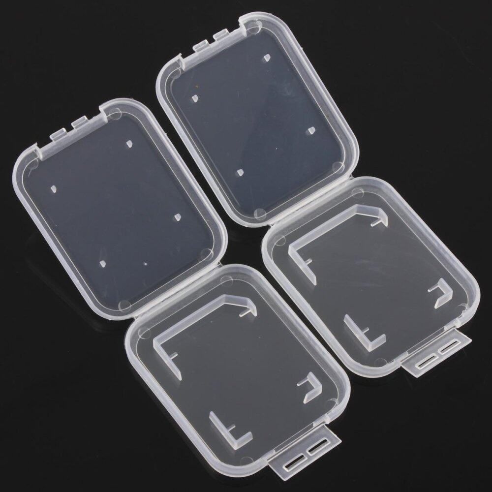 10PCS Transparent Standard SD SDHC Memory Card Case Holder Box Storage Set