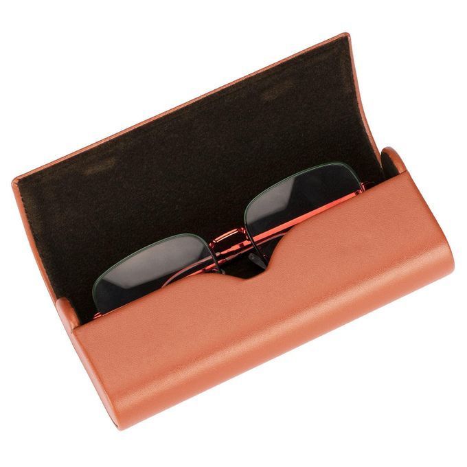 Original Leather Light-Weight Eye Glasses Case - Box Pouch