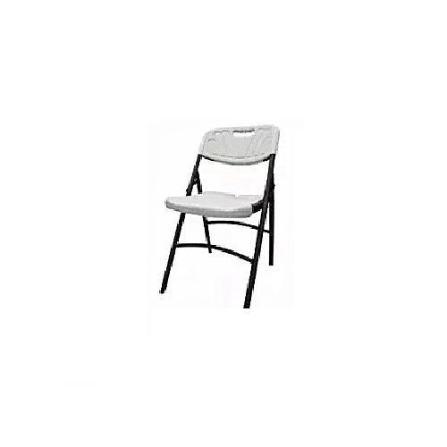 Foldable Mobile Plastic Chair White (Heavy Duty)