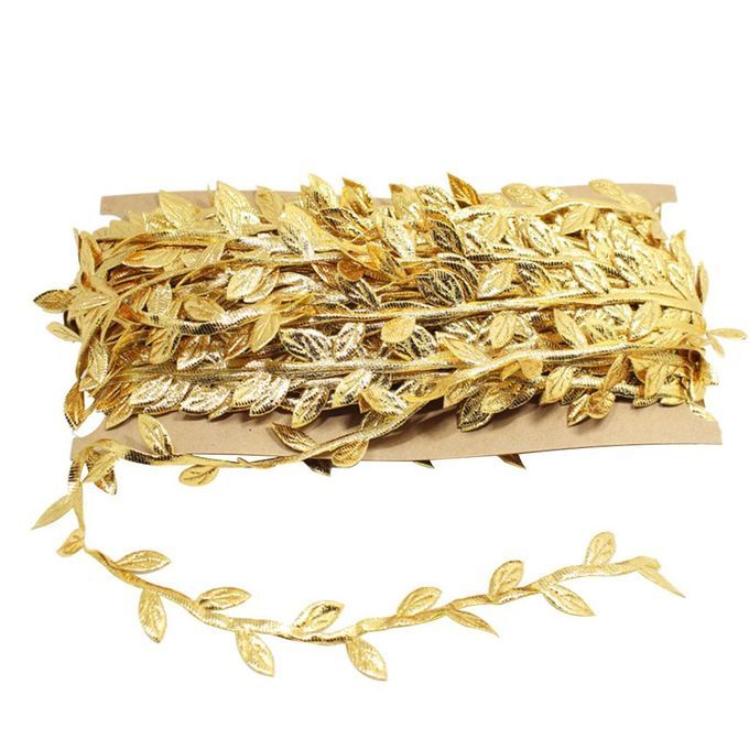 Simulation Foliage Rattan Golden
