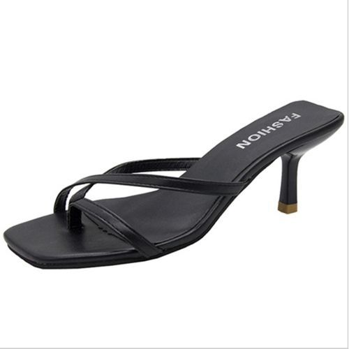 Women's Fashion High Heels Sandals - Black