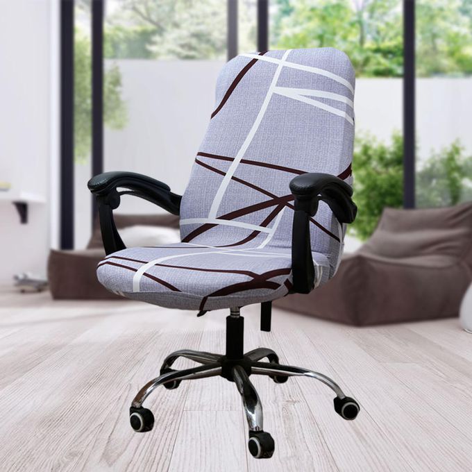 Computer Office Chair Cover Swivel Office Armchair Abstract Style