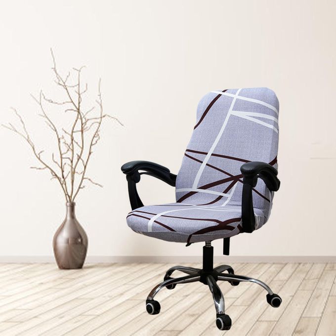 Computer Office Chair Cover Swivel Office Armchair Abstract Style
