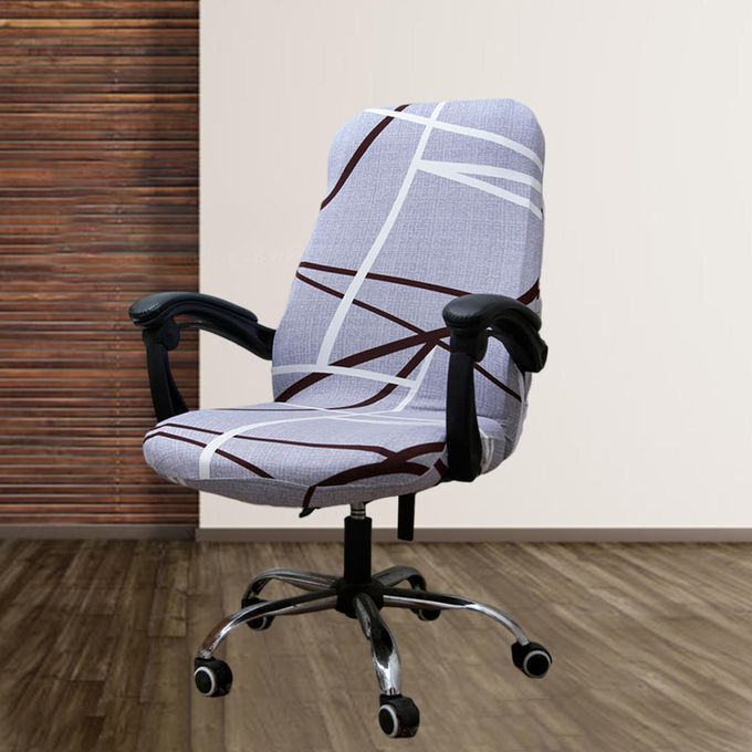 Computer Office Chair Cover Swivel Office Armchair Abstract Style