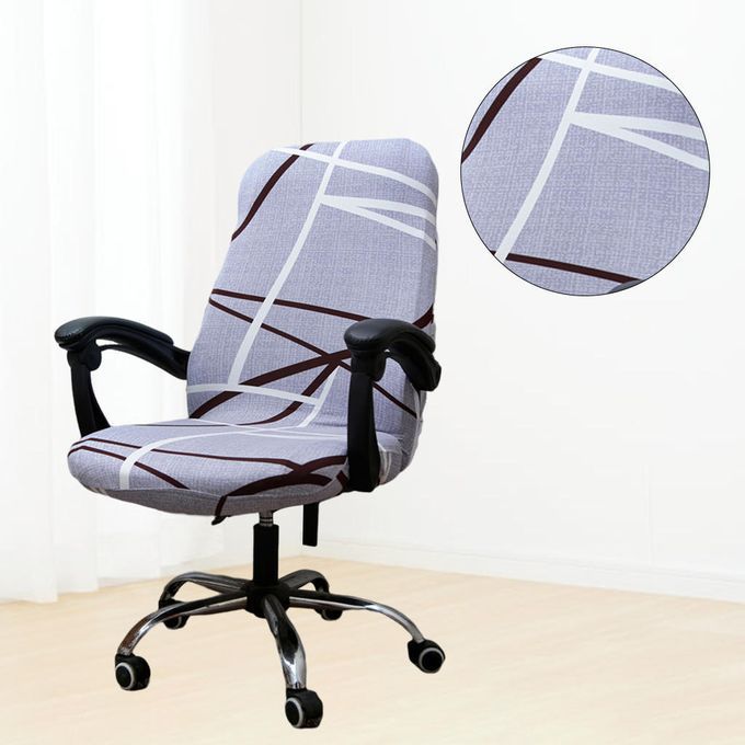 Computer Office Chair Cover Swivel Office Armchair Abstract Style