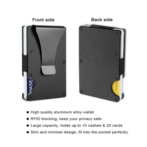 Aluminium Atm Card Holder  For Men, Money Clip