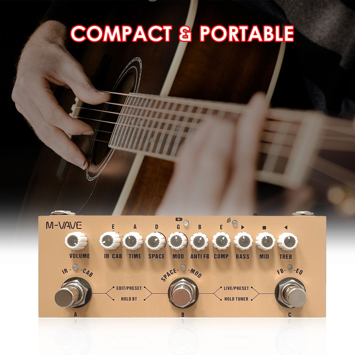 Cube Ac Portable Multifunctional Acoustic Guitar