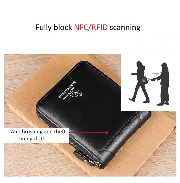 New Men Pu Leather Short Wallets Card Holder Multfunction