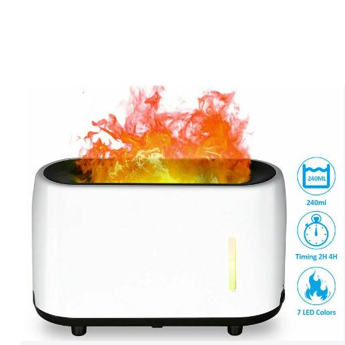 Aroma Air Diffuser Humidifier-Flame Effect + FREE Aroma Oil