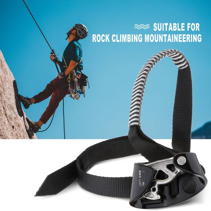 Fall Arrest Left  Right Foot Ascender For 813mm Rope Rock Climbing