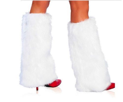 Women Faux Fur Leg Warmers Fluffies Shaggy Boot Shoes Cover